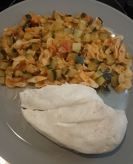 Poulet aux légumes et pâtes