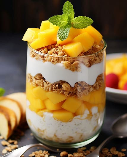 Mango and Yogurt Parfait