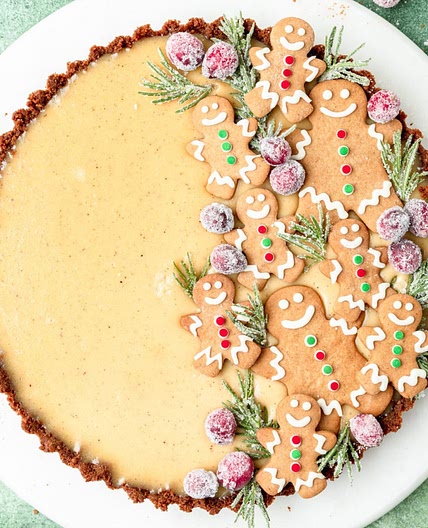 Eggnog Custard Tart