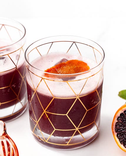 Blood Orange Whiskey Sour