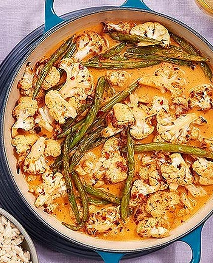 Cauliflower Red Thai Curry