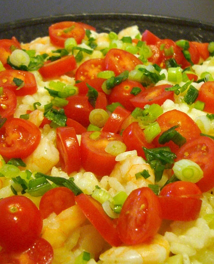 Risoto de camarão