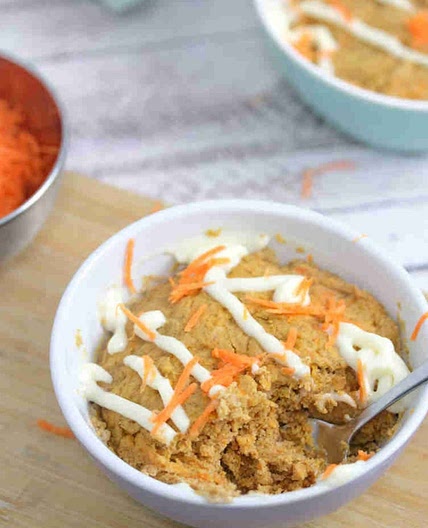 High Protein Carrot Mug Cake