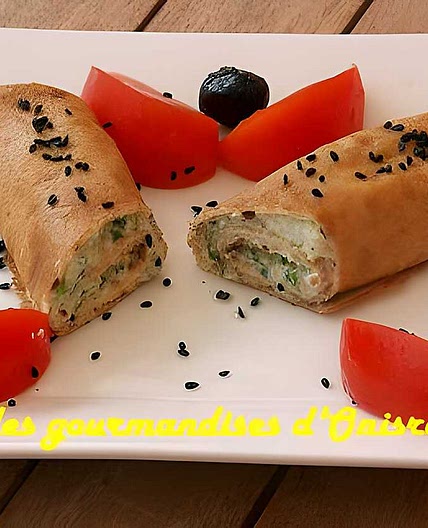 Crêpes saumon ricotta
