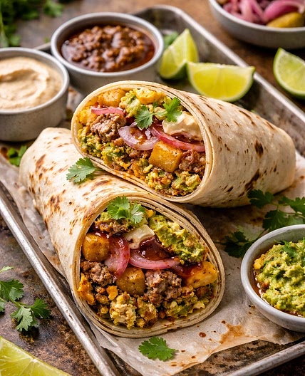 Lamb Breakfast Kati Roll