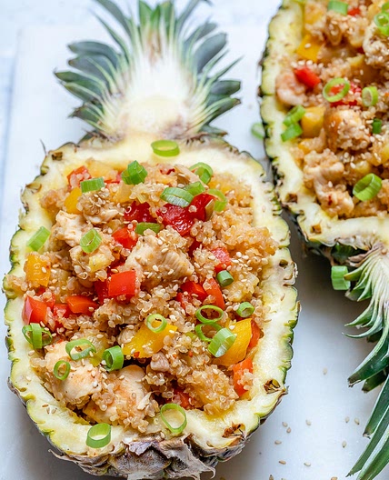 Pineapple Chicken Bowls with Quinoa