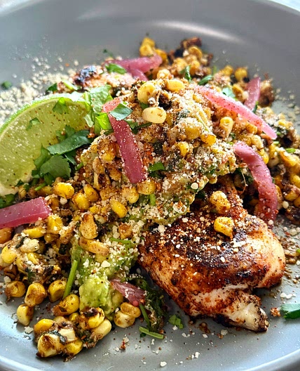 Blackstone Guacamole Street Corn Chicken