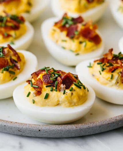 Bacon Deviled Eggs - Deviled Eggs with Bacon