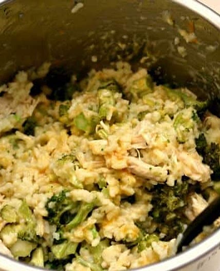 Instant Pot Cheesy Broccoli Rice