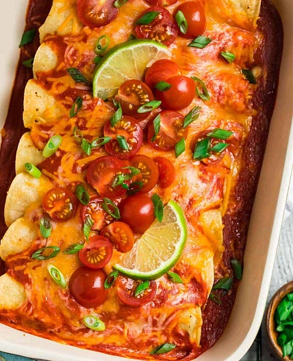 Instant Pot Chicken Enchiladas