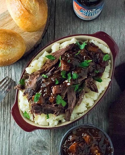 Beer Braised Venison Neck