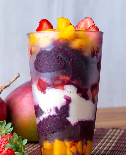 Açaí de salada de frutas