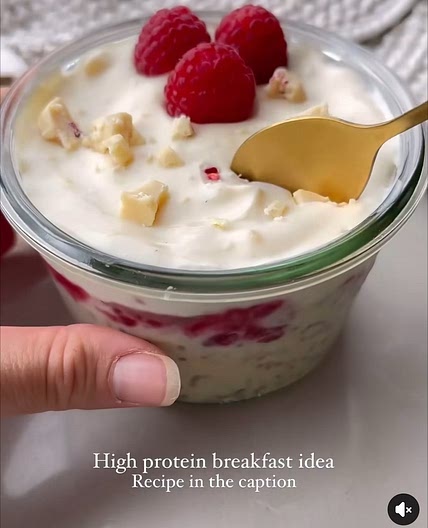 White Choc Overnight Oats 