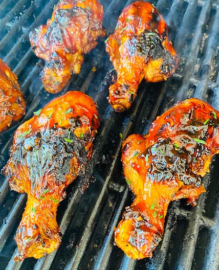 Grilled Teriyaki BBQ Chicken Drumsticks