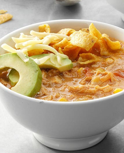 Pressure-Cooker White Chile Chicken Enchilada Soup