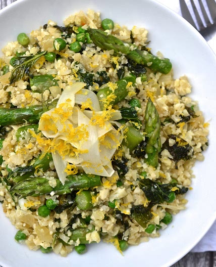 Asparagus, Kale & Pea Lemon Risotto