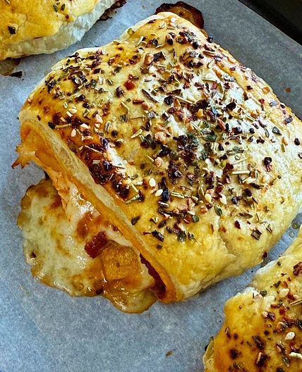 Tuscan Turkey Puff Pastry Roll Ups