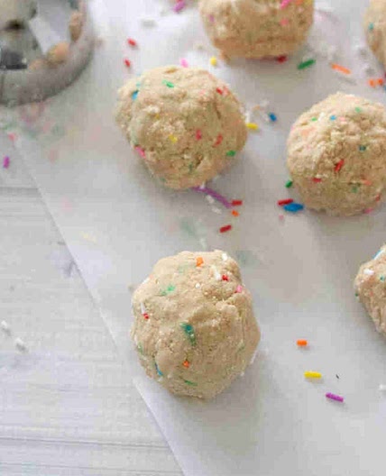 Birthday Cake Protein Balls (Dairy and Gluten Free)