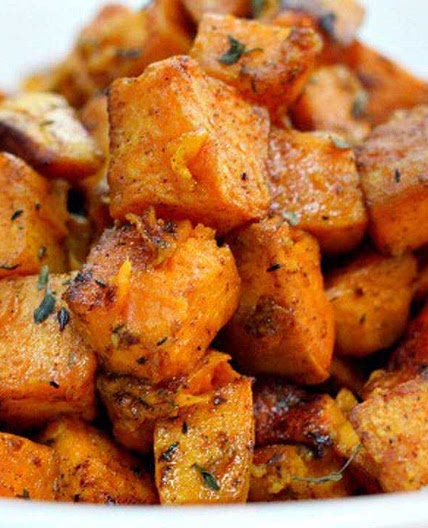 Cinnamon Turmeric Sweet Potatoes