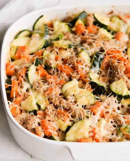 Ground Turkey Sweet Potato Bake