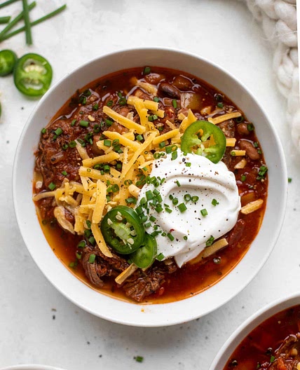 Slow Cooker Fire Roasted Brisket Chili