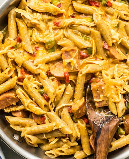 Skinny Cajun Chicken Pasta