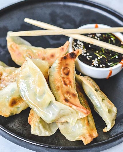Prawn Gyoza Recipe (Pan Fried Dumplings) with Chilli Soy Dipping Sauce