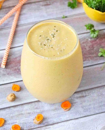 Turmeric Smoothie With Fresh Turmeric