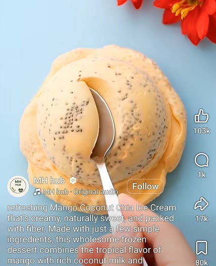 Mango ice-cream