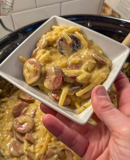 Crockpot Cheesy Ranch Potatoes and Sausage