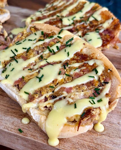 Blackstone Eggs Benedict Chopped Sandwiches