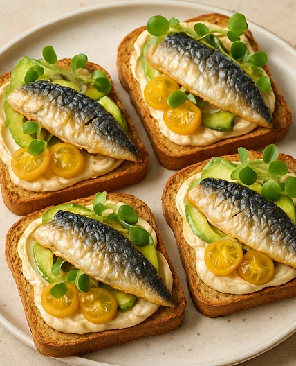 Skin Glow Mackerel Protein Toasts