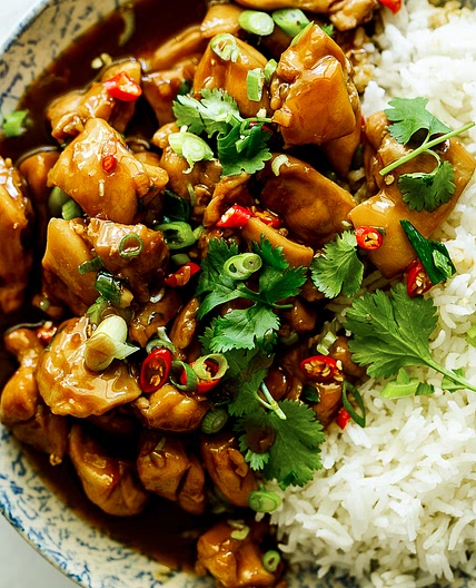 Easy coconut caramel chicken