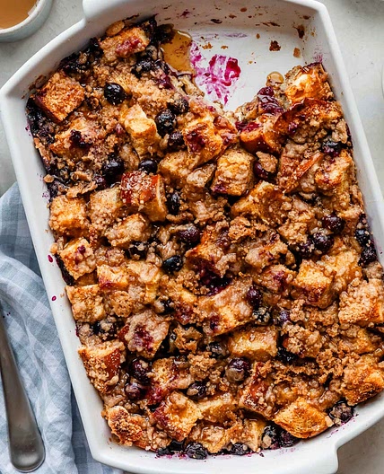 Unbelievable Blueberry French Toast Casserole