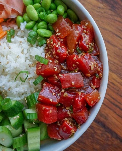 Watermelon Poké (Vegan Tuna)