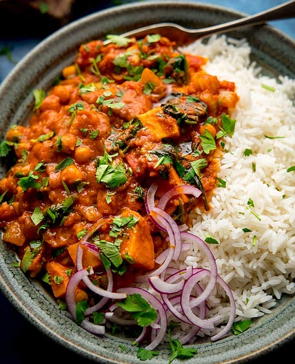 Chickpea and Sweet Potato Curry