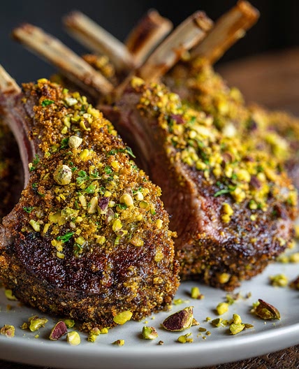 Pistachio-Crusted Lamb Chops