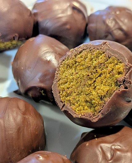 Chocolate Pistachio Truffles