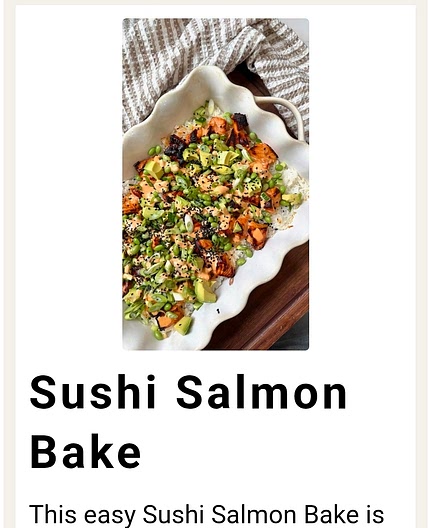Sushi bake
