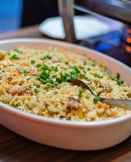 Farofa de cebola e cenoura superprática