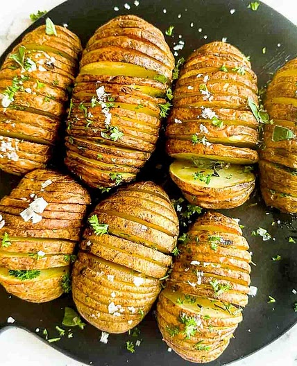 Hassleback Potatoes in the Air Fryer