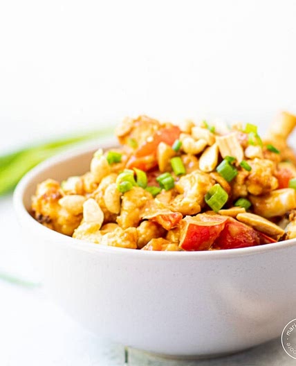 Spicy Peanut Cauliflower Stir Fry