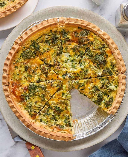 Broccoli and Cheese Quiche Recipe