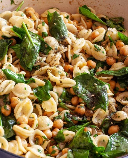 Orecchiette With Chickpeas And Zaatar
