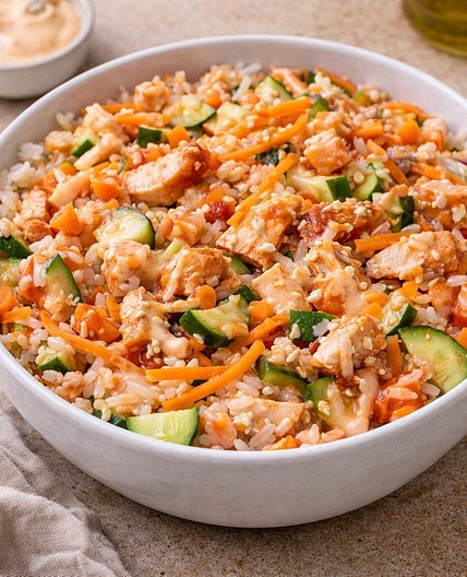 Sweet Chili Chicken Rice Bowl