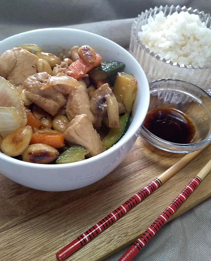 Receita de Frango com legumes chinês