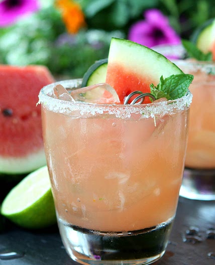 Watermelon & Cucumber Vodka Cocktail