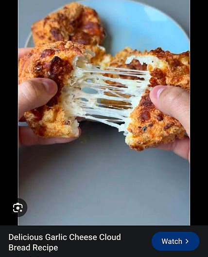 Cheesy Garlic Cloud Bread