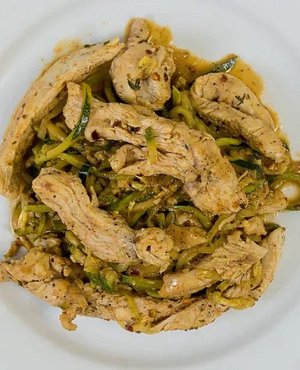 Keto Butter Chicken with Zucchini Noodles