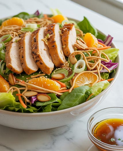 Asian Chicken Salad with Noodles